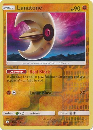 Lunatone 68 147 Uncommon Reverse Holo Lunatone 68 147 Uncommon Reverse Holo