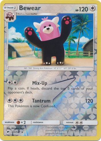 Bewear 111 147 Rare Reverse Holo Sun Moon Burning Shadows Reverse Holo Singles Bewear 111 147 Rare Reverse Holo Sun Moon Burning Shadows Reverse Holo Singles