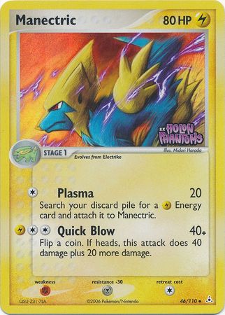 Manectric 46 110 Uncommon Reverse Holo Ex Holon Phantoms Reverse Holo Singles Manectric 46 110 Uncommon Reverse Holo Ex Holon Phantoms Reverse Holo Singles