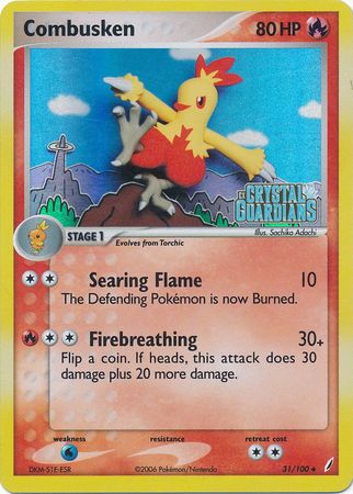 Combusken 31 100 Uncommon Reverse Holo Ex Crystal Guardians Reverse Holo Singles Combusken 31 100 Uncommon Reverse Holo Ex Crystal Guardians Reverse Holo Singles