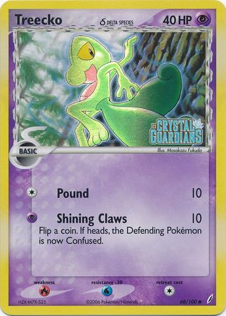 Treecko Delta Species 68 100 Common Reverse Holo Treecko Delta Species 68 100 Common Reverse Holo