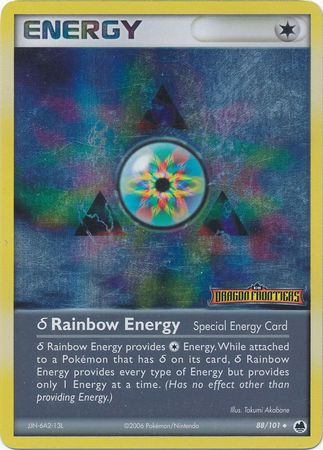 Delta Species Rainbow Energy 88/101 3 EX DRAGON FRONTIERS UNCOMMON REVERSE HOLO PTCG