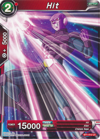 Hit BT1 012 Uncommon Galactic Battle Singles Hit BT1 012 Uncommon Galactic Battle Singles