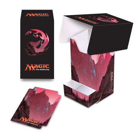 Ultra Pro MTG Mana 5 Mountain Full View Deck Box with Tray UP86534 Deck Boxes Gaming Storage Ultra Pro MTG Mana 5 Mountain Full View Deck Box with Tray UP86534 Deck Boxes Gaming Storage