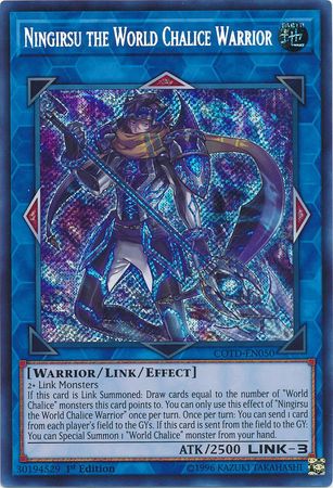 Ningirsu the World Chalice Warrior - COTD-EN050 - Secret Rare 1st Edition