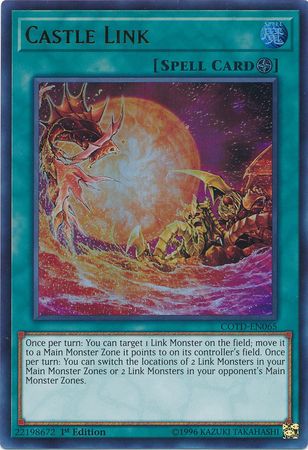 Castle Link COTD EN065 Ultra Rare 1st Edition Code of the Duelist 1st Edition Singles Castle Link COTD EN065 Ultra Rare 1st Edition Code of the Duelist 1st Edition Singles