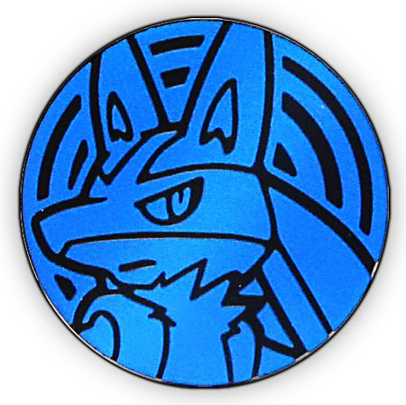 Pokemon Aura s Lucario Small sized Collectible Coin Blue Matte Holofoil Pokemon Coins Pins Badges Pokemon Aura s Lucario Small sized Collectible Coin Blue Matte Holofoil Pokemon Coins Pins Badges