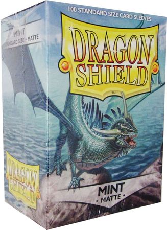 Dragon Shield Matte Mint 100ct Standard Size Sleeves AT 11025 Dragon Shield Matte Mint 100ct Standard Size Sleeves AT 11025