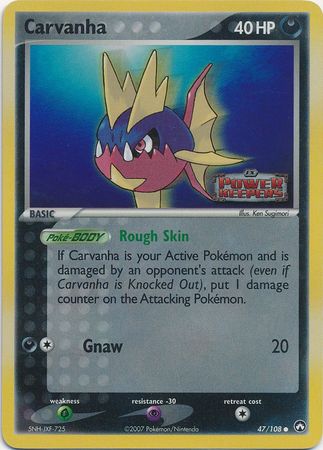 Carvanha 47 108 Common Reverse Holo Ex Power Keepers Reverse Holo Singles Carvanha 47 108 Common Reverse Holo Ex Power Keepers Reverse Holo Singles