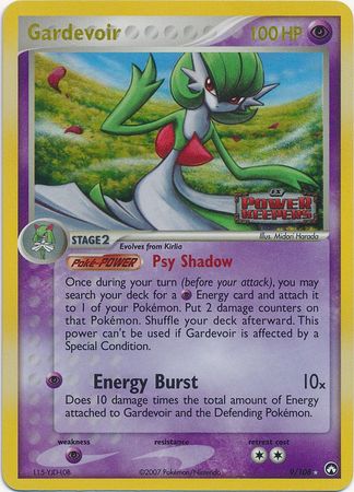 Mavin  Gardevoir Stamped Holo / Shiny Pokemon TCG Card EX Power Keepers  9/108 NEAR MINT