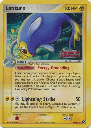 Lanturn 15 108 Rare Reverse Holo Lanturn 15 108 Rare Reverse Holo