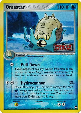 Omastar 20 108 Rare Reverse Holo Omastar 20 108 Rare Reverse Holo