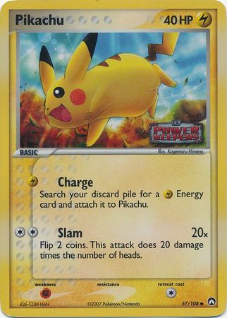 Pokemon TCG Cards Pikachu 57/108 Power Keepers NM 
