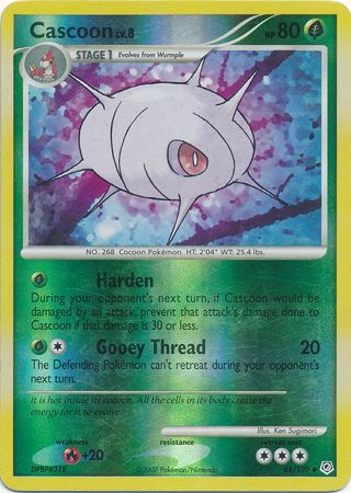Cascoon 44 130 Uncommon Reverse Holo Diamond Pearl Base Set Reverse Holo Singles Cascoon 44 130 Uncommon Reverse Holo Diamond Pearl Base Set Reverse Holo Singles