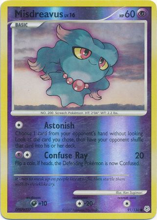 Misdreavus 91 130 Common Reverse Holo Misdreavus 91 130 Common Reverse Holo