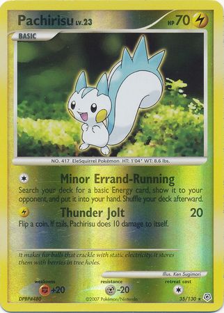 Pachirisu - 35/130 - Rare Reverse Holo