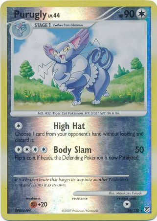 Purugly 36 130 Rare Reverse Holo Diamond Pearl Base Set Reverse Holo Singles Purugly 36 130 Rare Reverse Holo Diamond Pearl Base Set Reverse Holo Singles