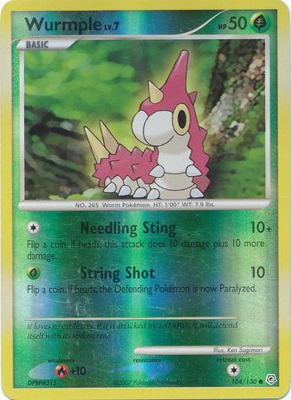 Wurmple 104 130 Common Reverse Holo Diamond Pearl Base Set Reverse Holo Singles Wurmple 104 130 Common Reverse Holo Diamond Pearl Base Set Reverse Holo Singles