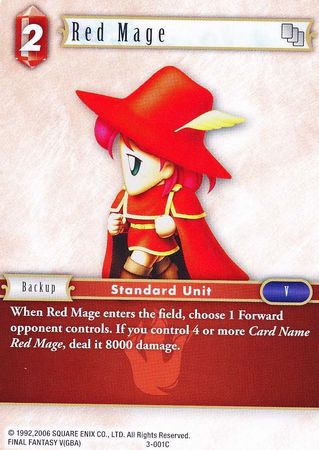 Red Mage 3 001C Common Opus III Collection Singles Red Mage 3 001C Common Opus III Collection Singles