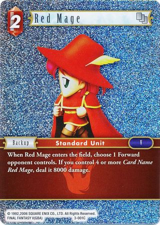 Red Mage 3 001C Common Foil Red Mage 3 001C Common Foil