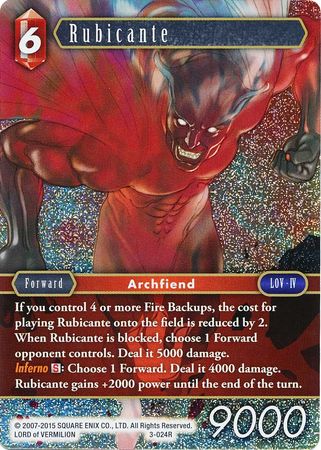 Rubicante 3 024R Rare Foil Rubicante 3 024R Rare Foil