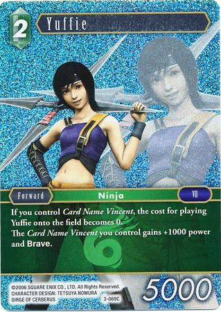 Yuffie 3 069C Common Foil Opus III Collection Foil Singles Yuffie 3 069C Common Foil Opus III Collection Foil Singles