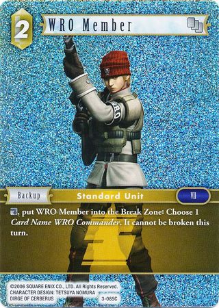 WRO Member 3 085C Common Foil Opus III Collection Foil Singles WRO Member 3 085C Common Foil Opus III Collection Foil Singles