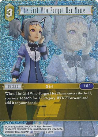 The Girl Who Forgot Her Name 3 089R Rare Foil The Girl Who Forgot Her Name 3 089R Rare Foil