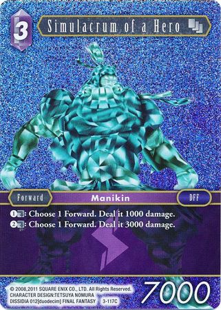 Simulacrum of a Hero 3 117C Common Foil Opus III Collection Foil Singles Simulacrum of a Hero 3 117C Common Foil Opus III Collection Foil Singles