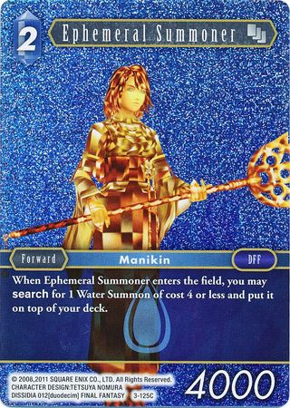 Ephemeral Summoner 3 125C Common Foil Opus III Collection Foil Singles Ephemeral Summoner 3 125C Common Foil Opus III Collection Foil Singles