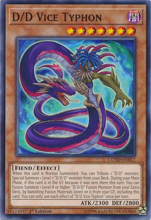 D D Vice Typhon COTD EN017 Common 1st Edition D D Vice Typhon COTD EN017 Common 1st Edition