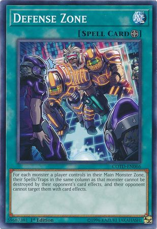 Defense Zone COTD EN066 Common 1st Edition Code of the Duelist 1st Edition Singles Defense Zone COTD EN066 Common 1st Edition Code of the Duelist 1st Edition Singles