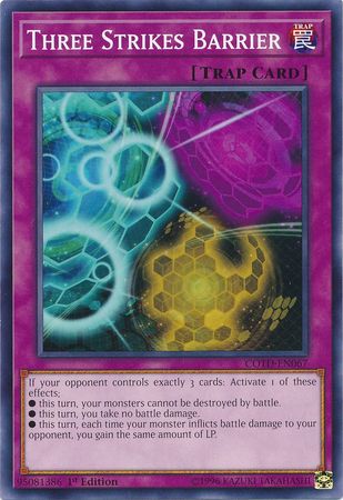 Three Strikes Barrier COTD EN067 Common 1st Edition Code of the Duelist 1st Edition Singles Three Strikes Barrier COTD EN067 Common 1st Edition Code of the Duelist 1st Edition Singles