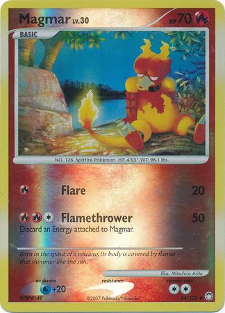 Magmar 54 123 Uncommon Reverse Holo Magmar 54 123 Uncommon Reverse Holo