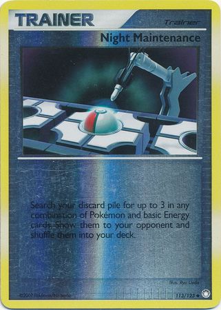 Night Maintenance 113 123 Uncommon Reverse Holo Night Maintenance 113 123 Uncommon Reverse Holo