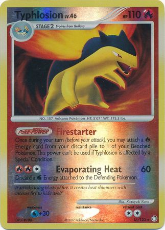 Typhlosion 16 123 Holo Rare Reverse Holo Typhlosion 16 123 Holo Rare Reverse Holo