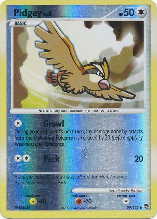 Pidgey 99 132 Common Reverse Holo Diamond Pearl Secret Wonders Reverse Holo Singles Pidgey 99 132 Common Reverse Holo Diamond Pearl Secret Wonders Reverse Holo Singles