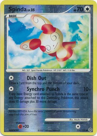 Spinda 111 132 Common Reverse Holo Spinda 111 132 Common Reverse Holo