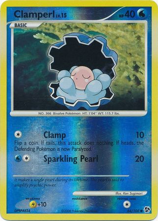 Clamperl 64 106 Common Reverse Holo Diamond Pearl Great Encounters Reverse Holo Singles Clamperl 64 106 Common Reverse Holo Diamond Pearl Great Encounters Reverse Holo Singles