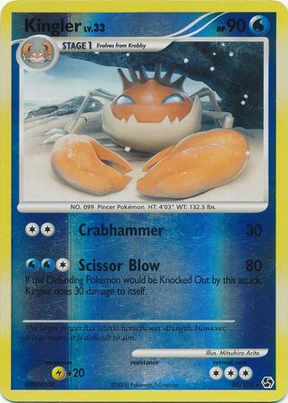 Kingler 20 106 Rare Reverse Holo Diamond Pearl Great Encounters Reverse Holo Singles Kingler 20 106 Rare Reverse Holo Diamond Pearl Great Encounters Reverse Holo Singles