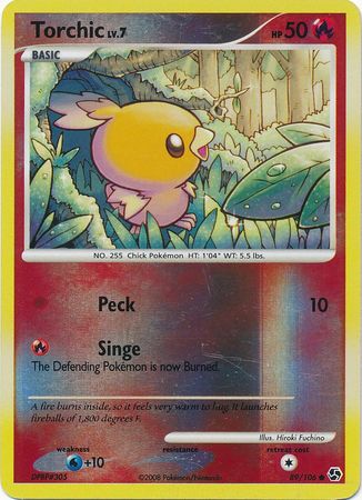 Torchic 89 106 Common Reverse Holo Torchic 89 106 Common Reverse Holo