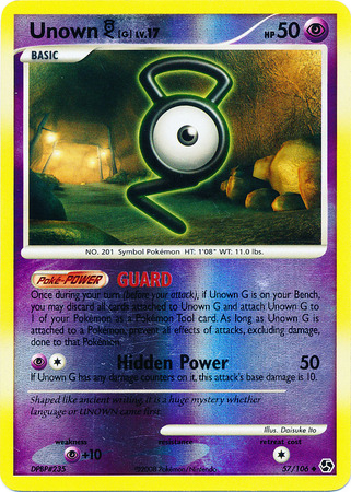 Unown F - Great Encounters Pokémon card 56/106