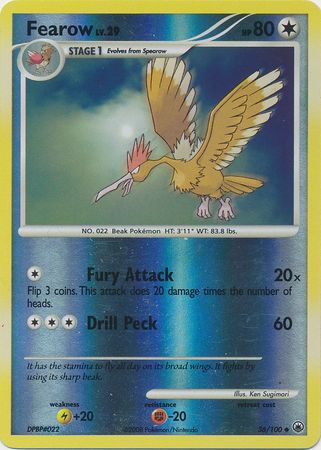 Fearow 36 100 Uncommon Reverse Holo Diamond Pearl Majestic Dawn Reverse Holo Singles Fearow 36 100 Uncommon Reverse Holo Diamond Pearl Majestic Dawn Reverse Holo Singles