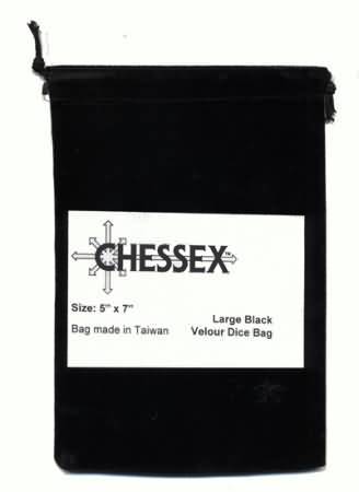 Chessex Black Large Dice Bag CHX02398 Dice Life Counters Tokens Chessex Black Large Dice Bag CHX02398 Dice Life Counters Tokens