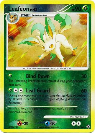 Leafeon Lv. X 99/100 - PSA 7 NEAR MINT NM - Majestic Dawn Pokemon Card TCG