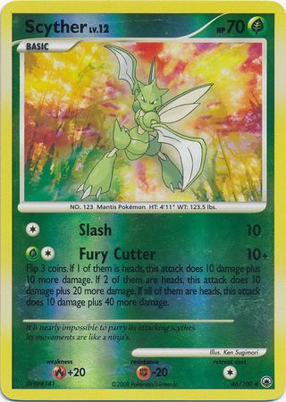 Scyther 46 100 Uncommon Reverse Holo Diamond Pearl Majestic Dawn Reverse Holo Singles Scyther 46 100 Uncommon Reverse Holo Diamond Pearl Majestic Dawn Reverse Holo Singles