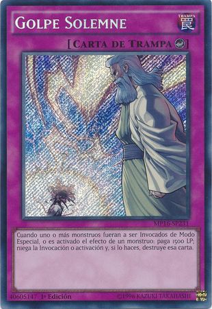 Golpe Solemne - Spanish Yugioh Cards - Non-English | TrollAndToad