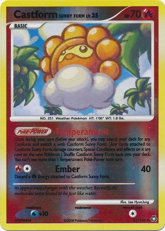 Castform Sunny Form 51 146 Uncommon Reverse Holo Diamond Pearl Legends Awakened Reverse Holo Singles Castform Sunny Form 51 146 Uncommon Reverse Holo Diamond Pearl Legends Awakened Reverse Holo Singles