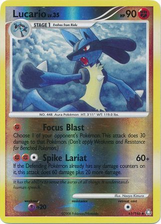 Lucario 61 146 Uncommon Reverse Holo Diamond Pearl Legends Awakened Reverse Holo Singles Lucario 61 146 Uncommon Reverse Holo Diamond Pearl Legends Awakened Reverse Holo Singles
