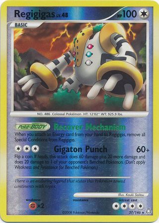 Regigigas 37 146 Rare Reverse Holo Regigigas 37 146 Rare Reverse Holo